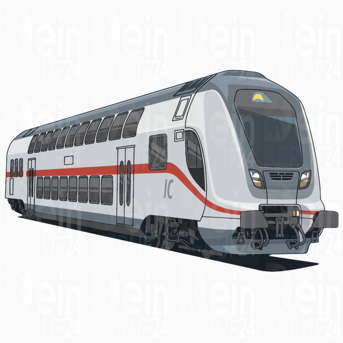 Eisenbahn Aufkleber "IC2"