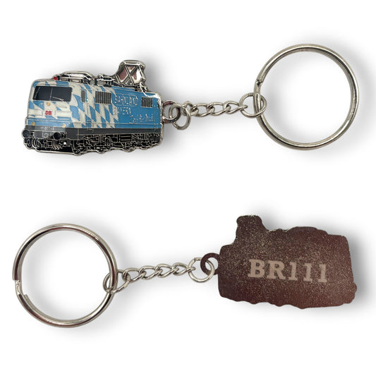 Eisenbahn Schlüsselanhänger "BR111 Bahnland-Bayern"